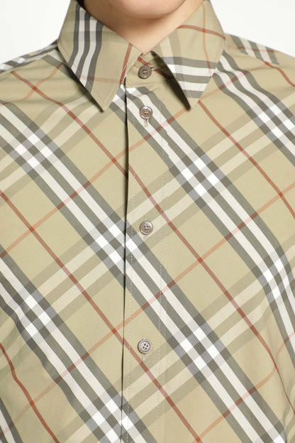 Relaxed Fit Check Cotton Shirt