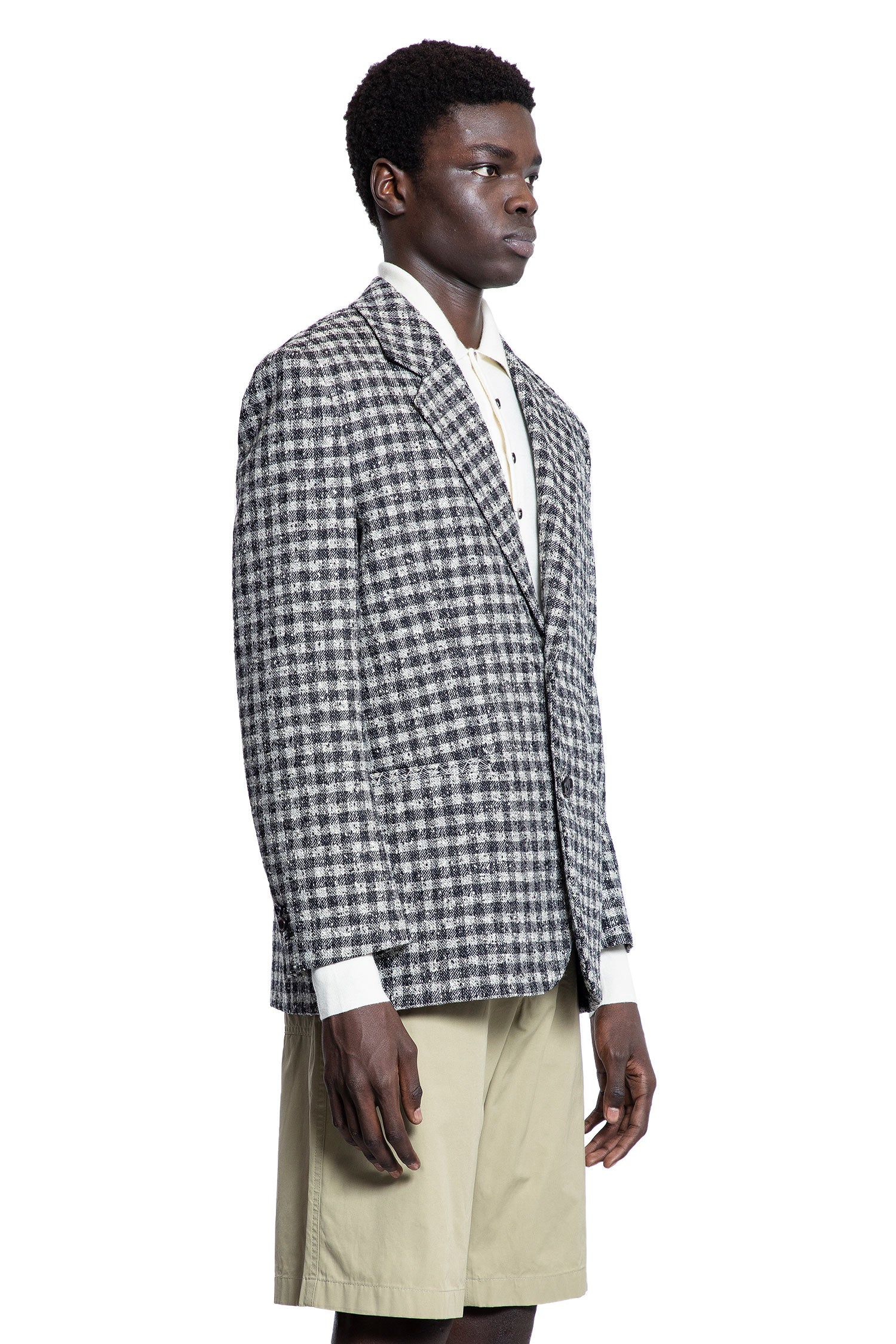 BOTTEGA VENETA MAN BLACK&WHITE BLAZERS