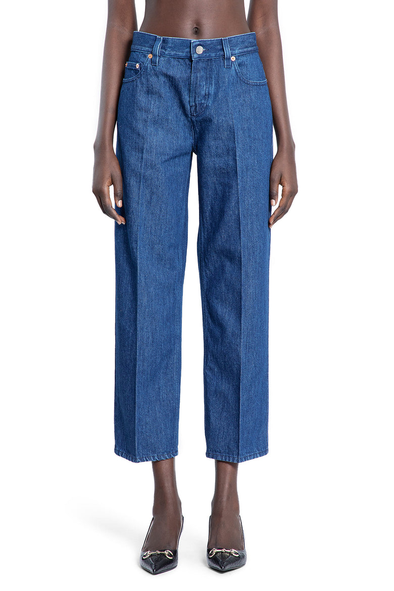 GUCCI WOMAN BLUE TROUSERS