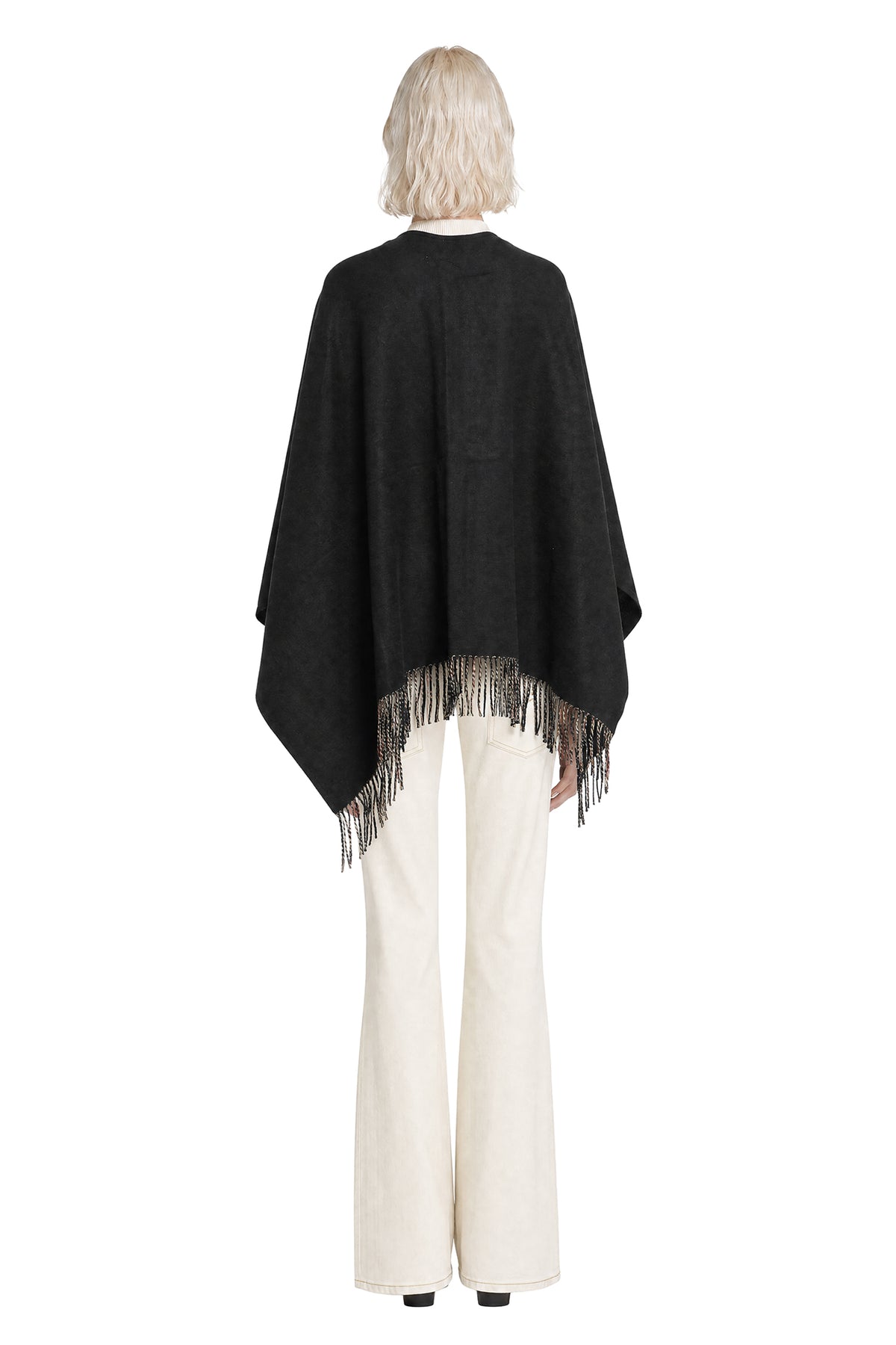 BURBERRY Reversible Check Wool cape woman