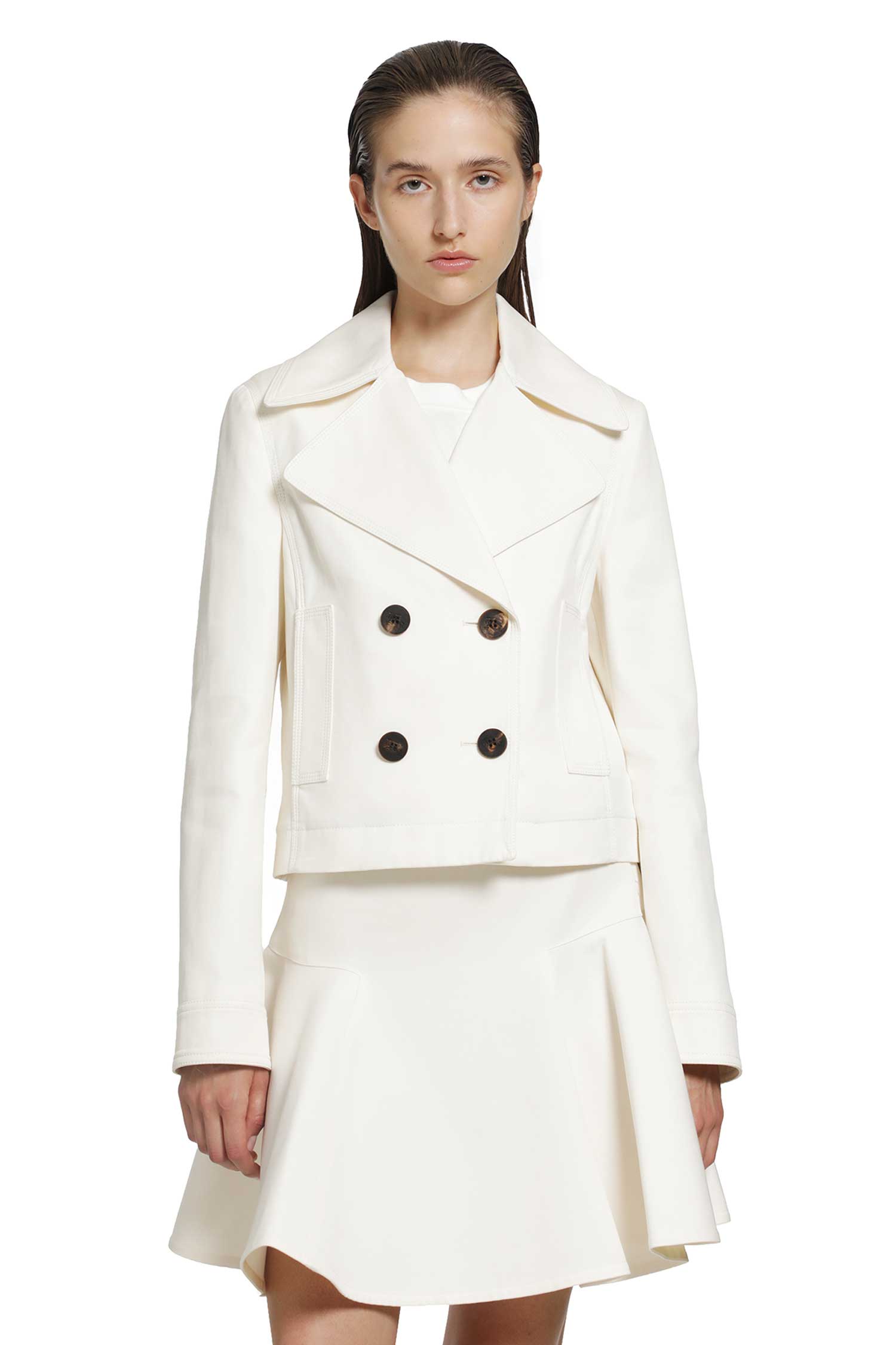 BURBERRY Cropped Cotton Jacket woman