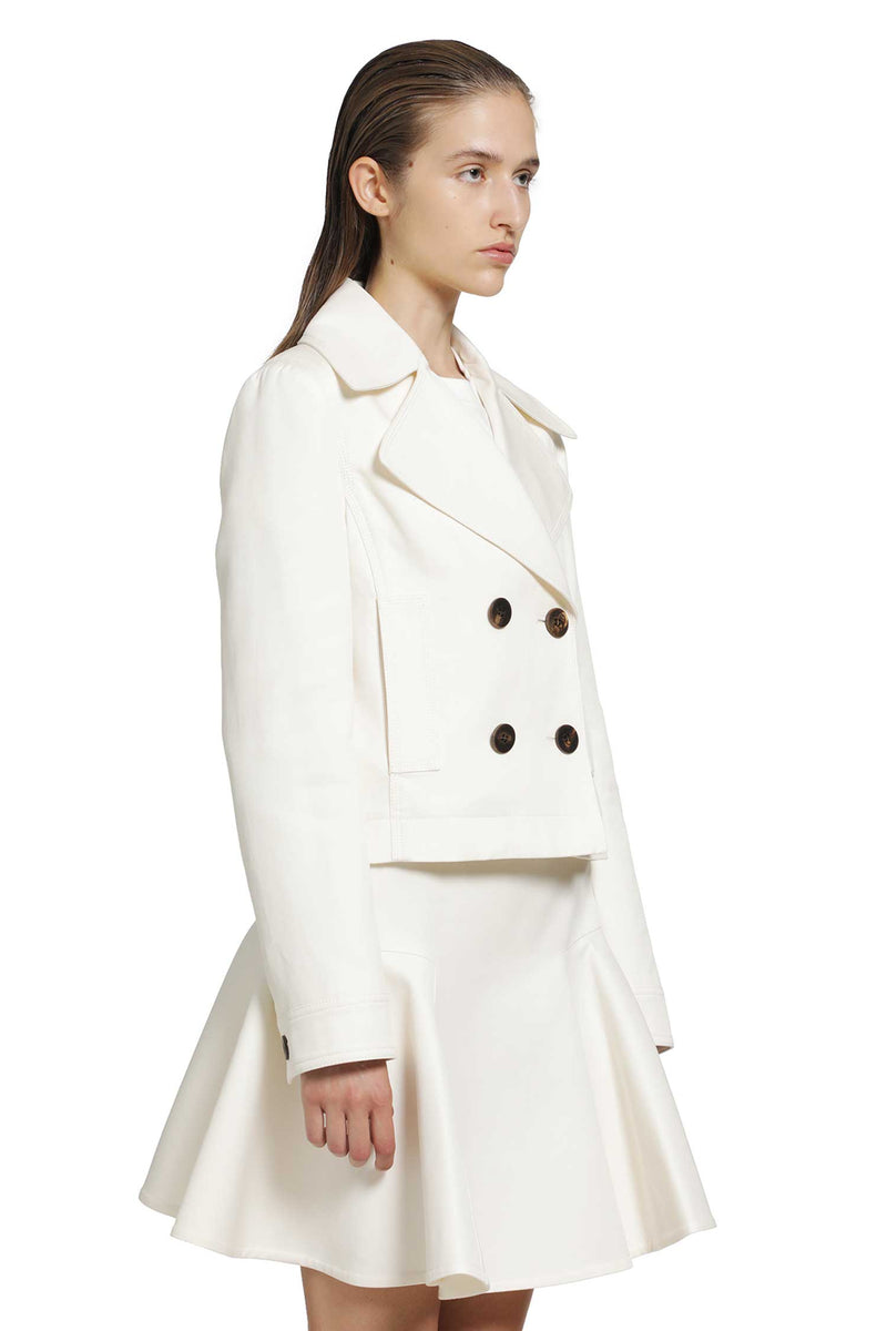 BURBERRY Cropped Cotton Jacket woman