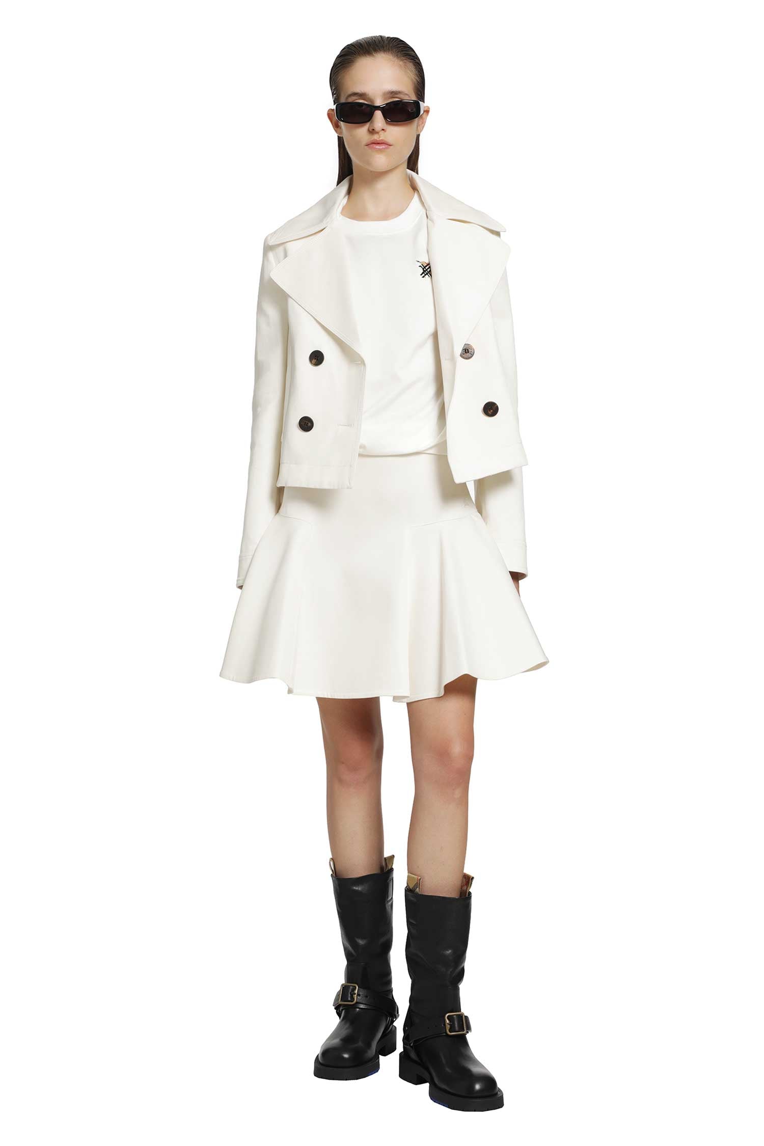 Cropped Cotton Jacket