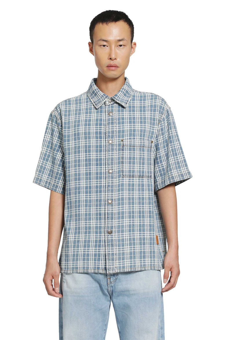 
              BURBERRY Donald Check Denim Shirt man
            