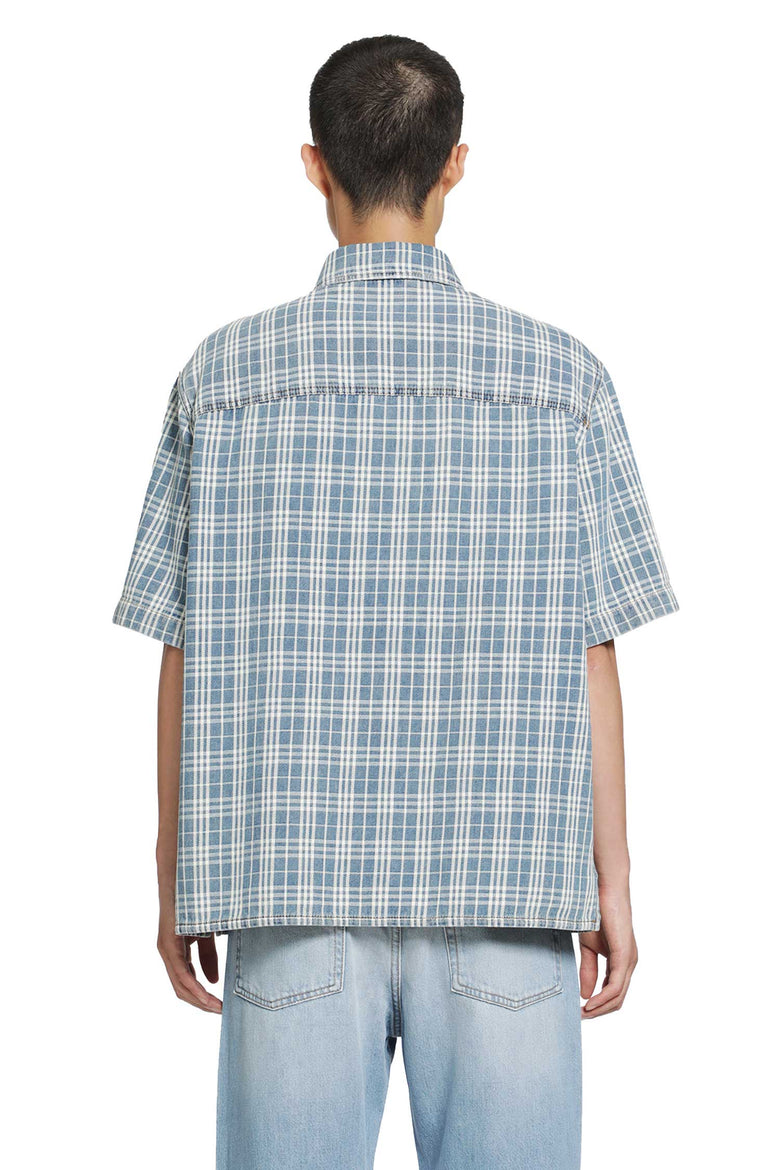BURBERRY Donald Check Denim Shirt man