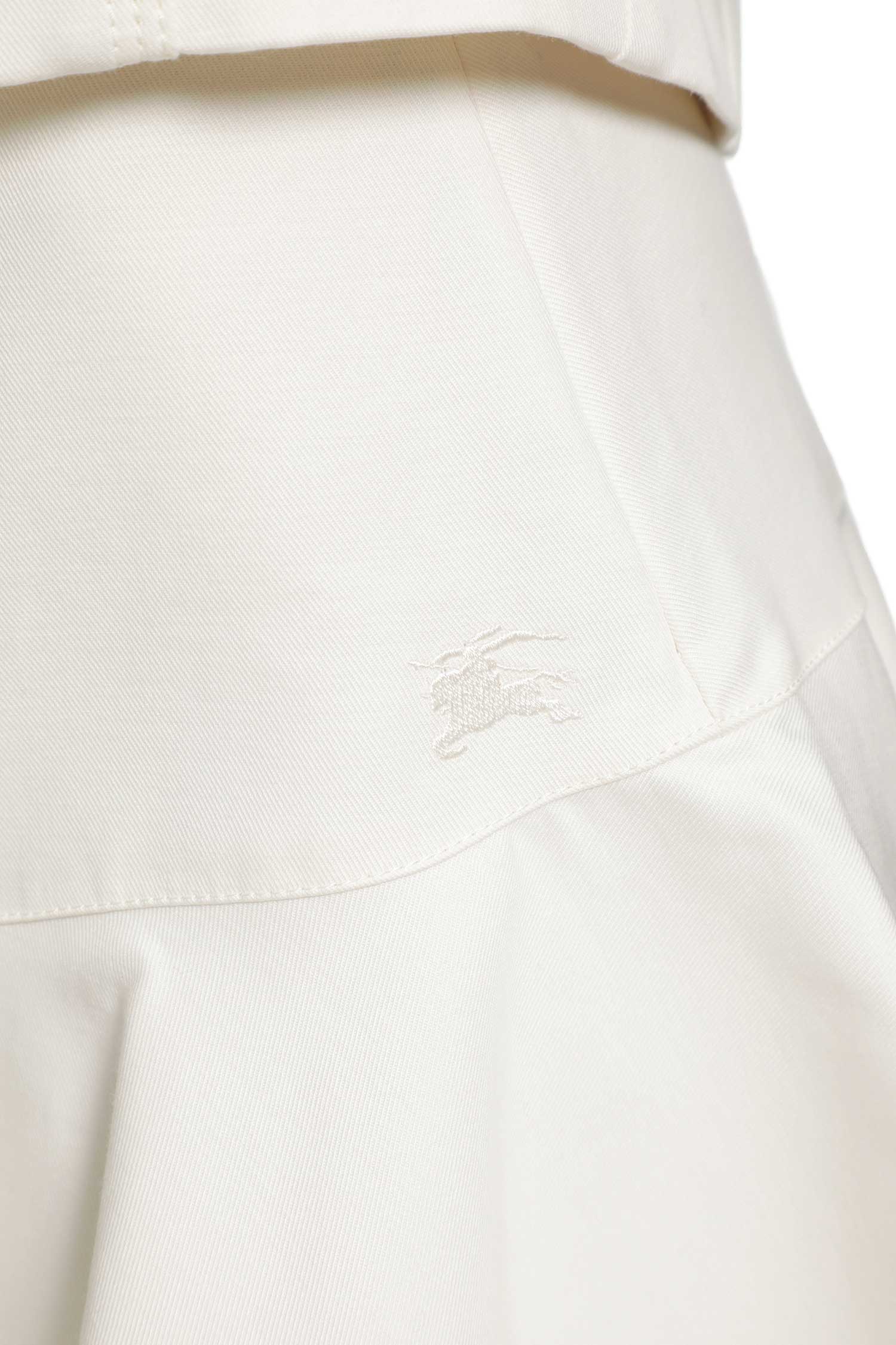 BURBERRY Fit-and-Flare Cotton Mini Skirt woman