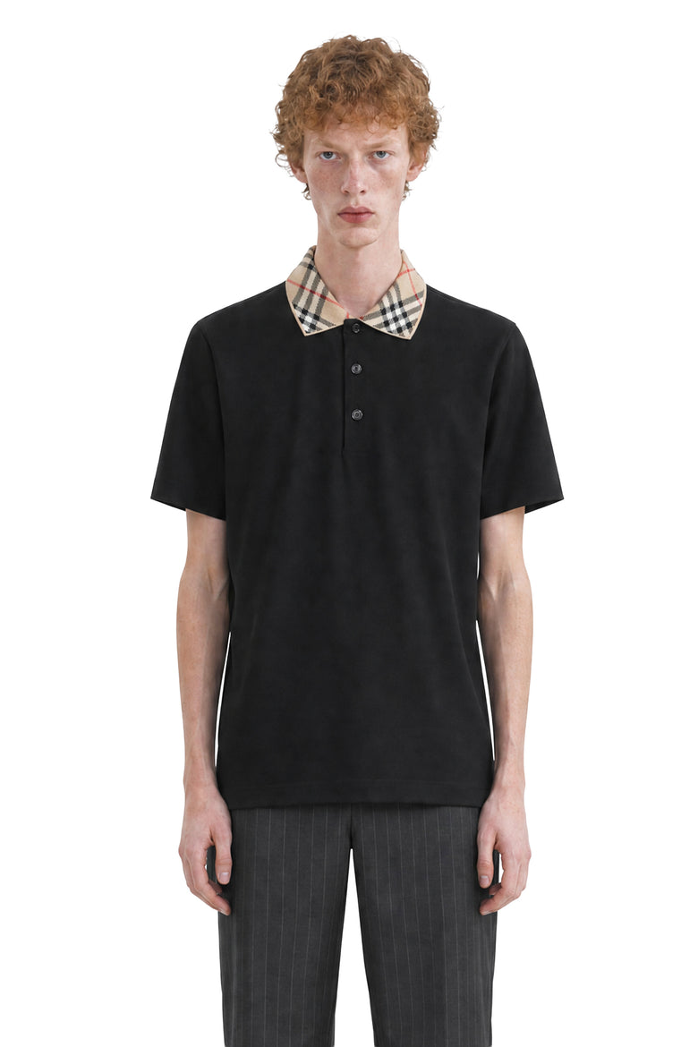 
              BURBERRY Check Collar Cotton Polo Shirt man
            
