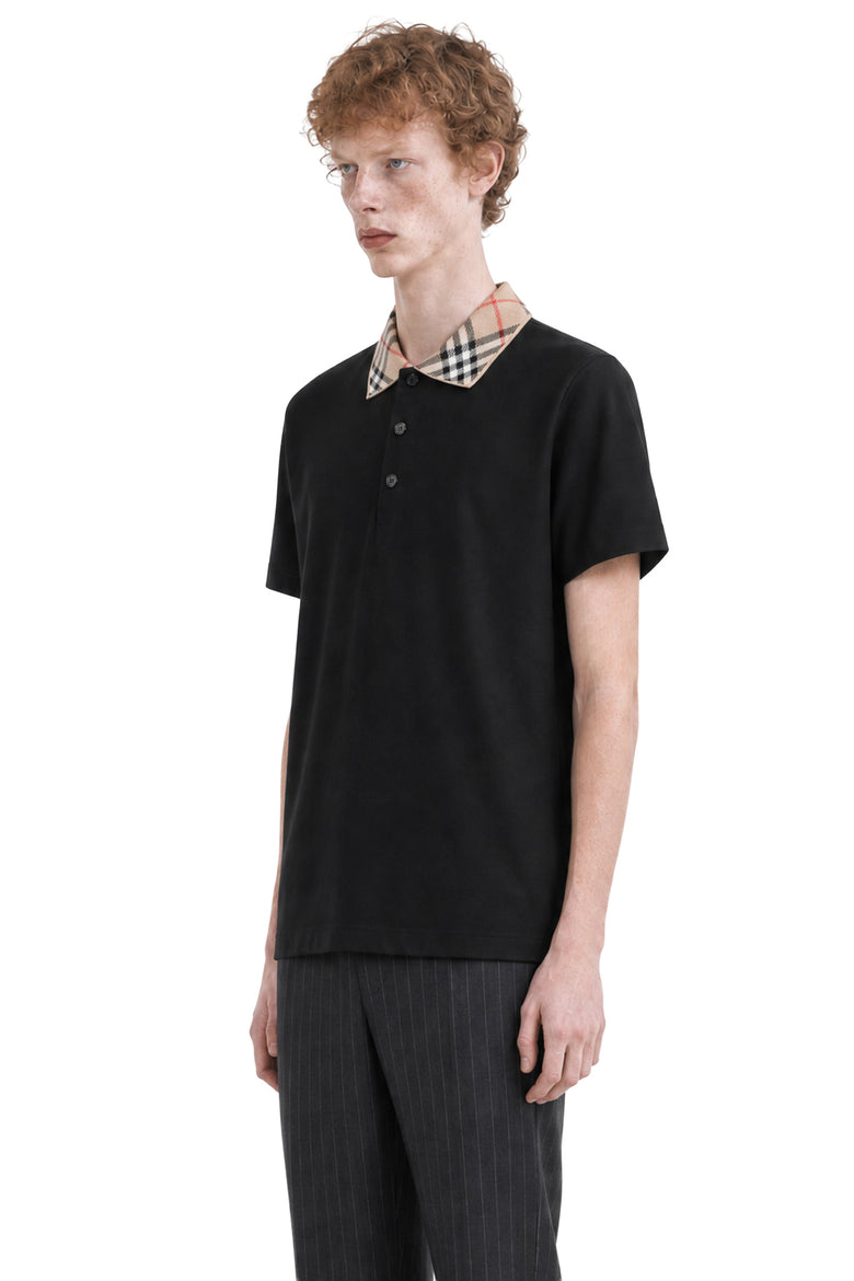 
              BURBERRY Check Collar Cotton Polo Shirt man
            