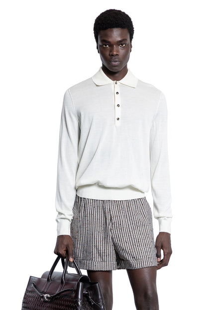 BOTTEGA VENETA MAN OFF-WHITE T-SHIRTS & TANK TOPS