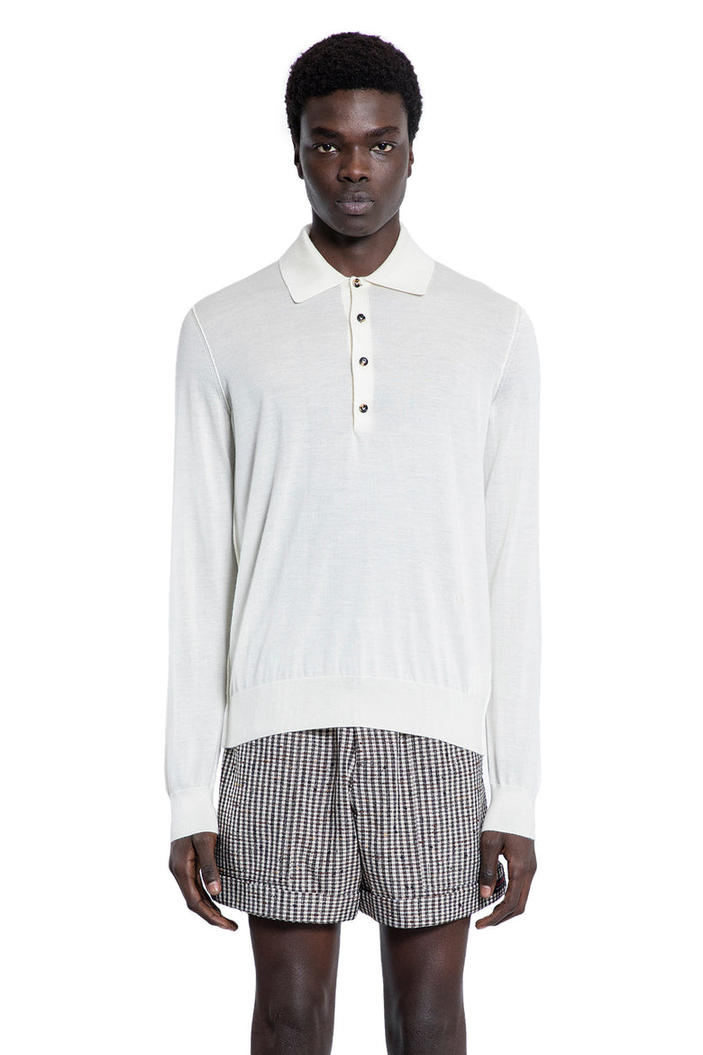 BOTTEGA VENETA MAN OFF-WHITE T-SHIRTS & TANK TOPS