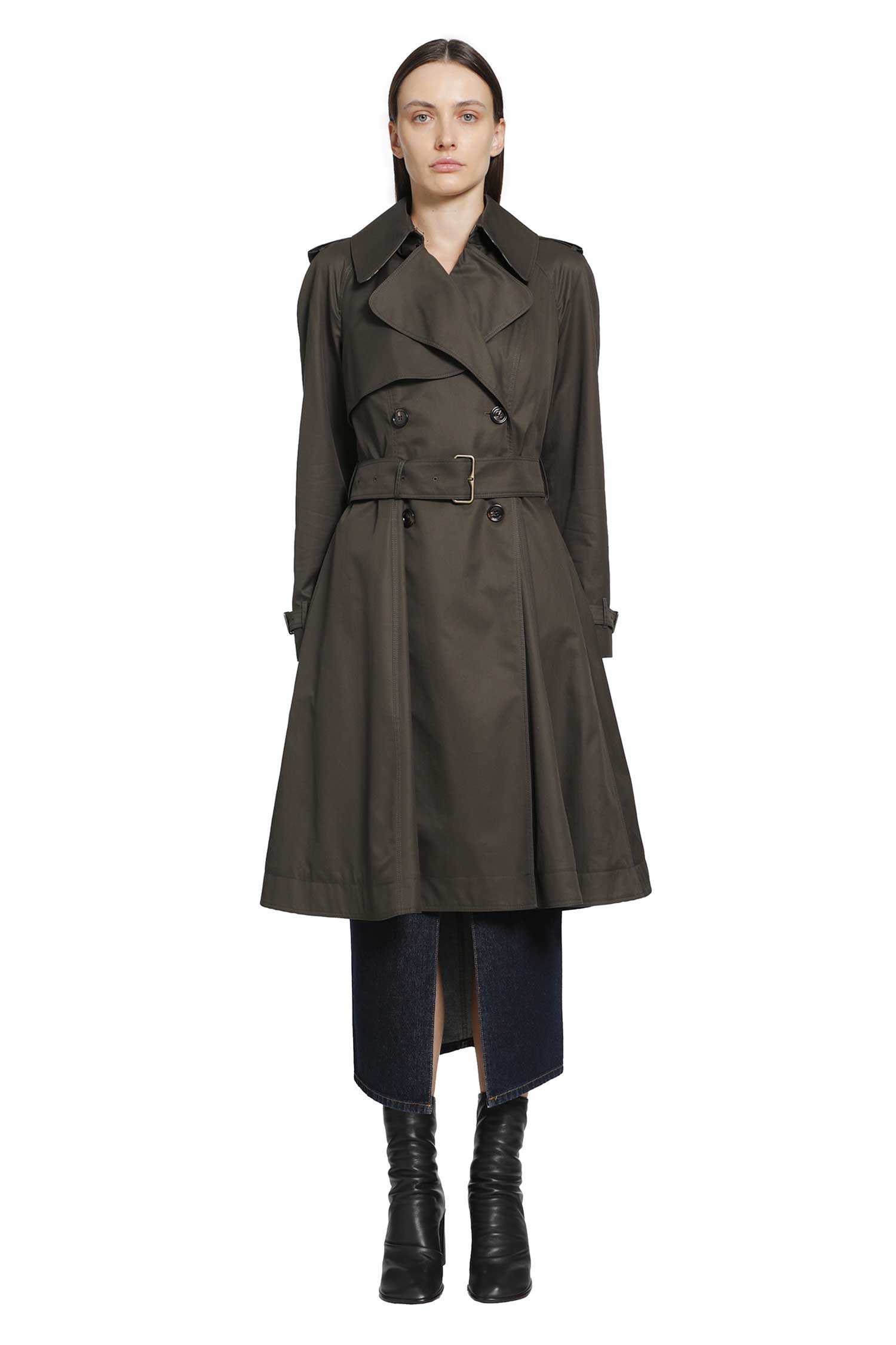 BURBERRY Long Gabardine Pembury Trench Coat woman