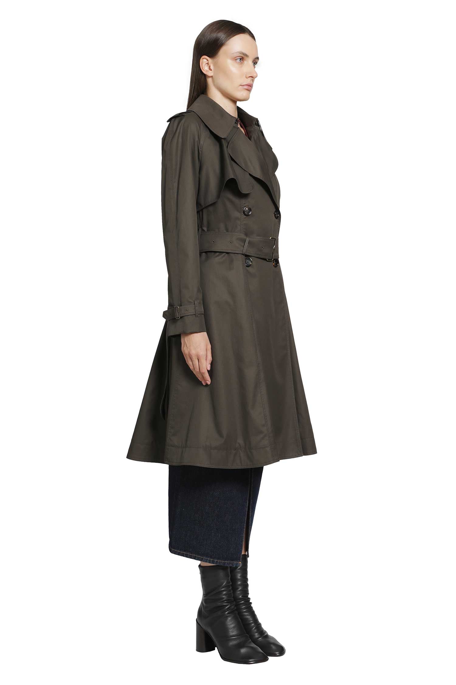 BURBERRY Long Gabardine Pembury Trench Coat woman