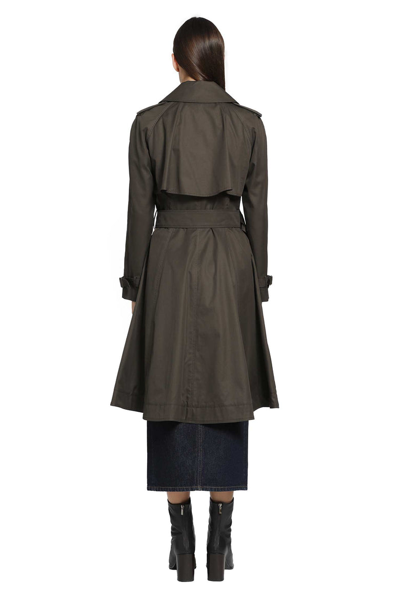 
              BURBERRY Long Gabardine Pembury Trench Coat woman
            