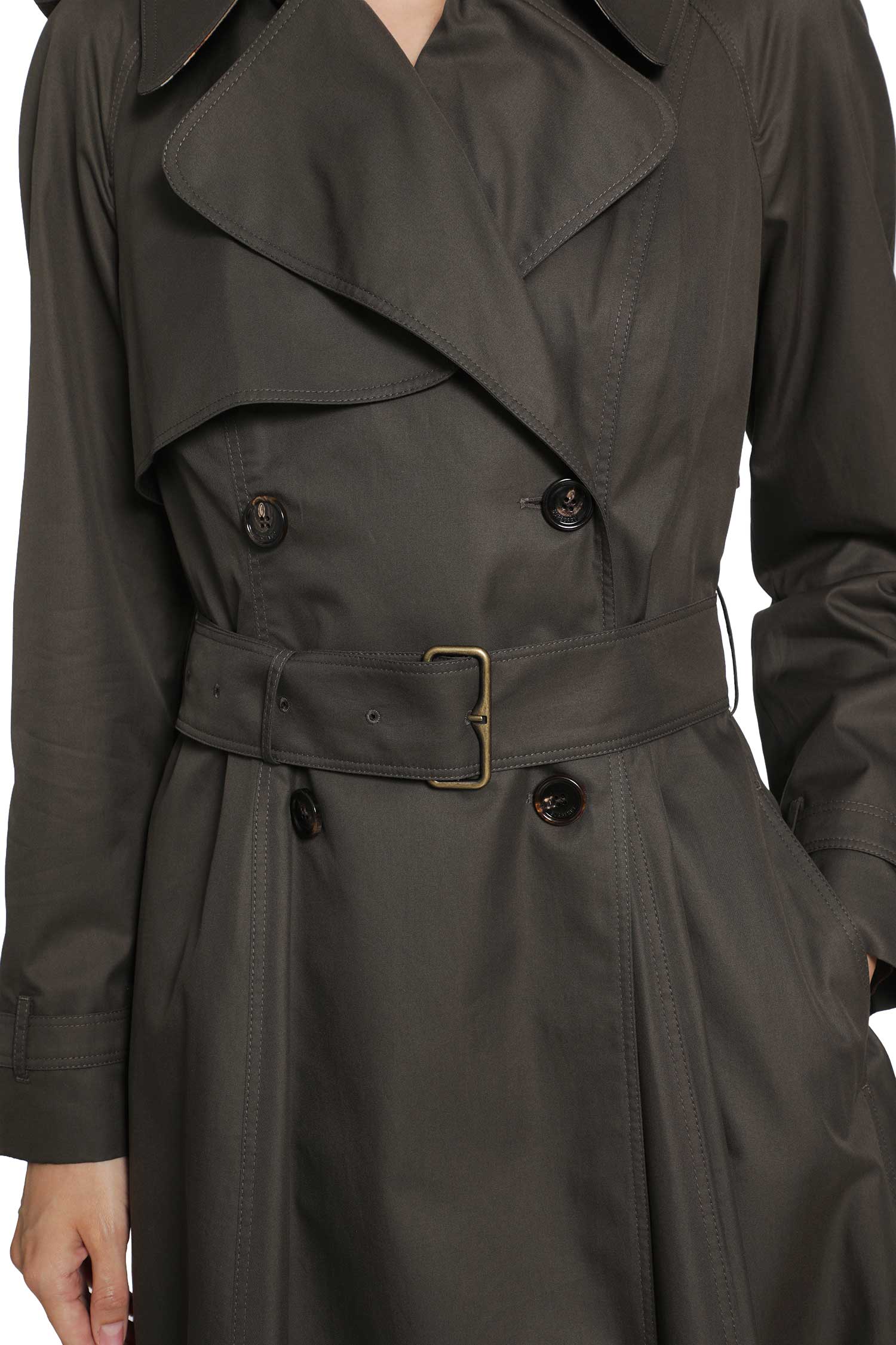 BURBERRY Long Gabardine Pembury Trench Coat woman