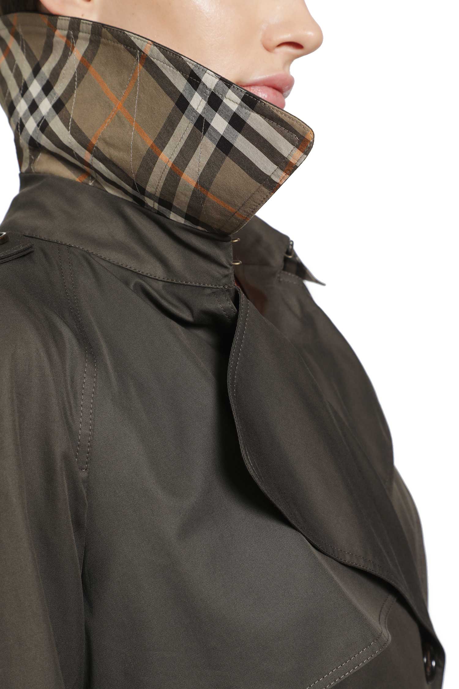 BURBERRY Long Gabardine Pembury Trench Coat woman