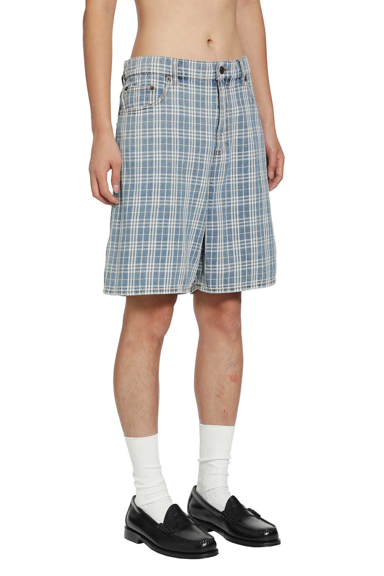 BURBERRY Check Denim Shorts man