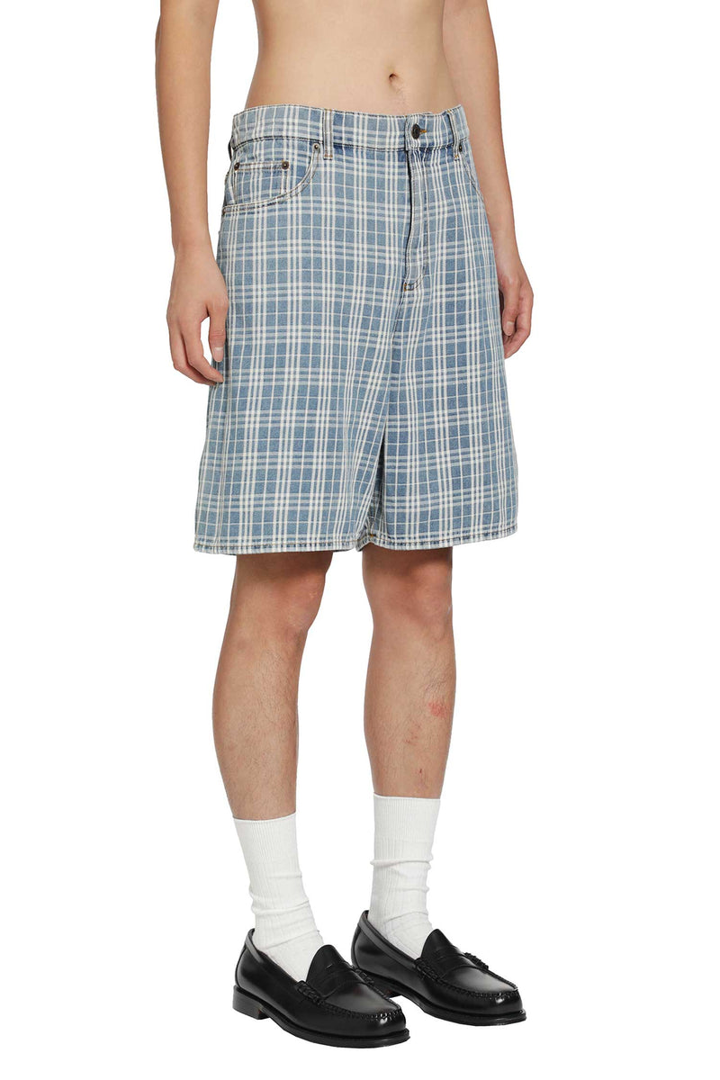 BURBERRY Check Denim Shorts man