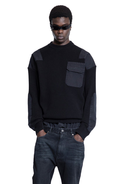 BALENCIAGA MAN BLACK KNITWEAR