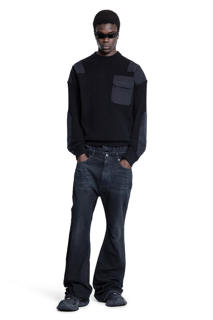 BALENCIAGA MAN BLACK KNITWEAR