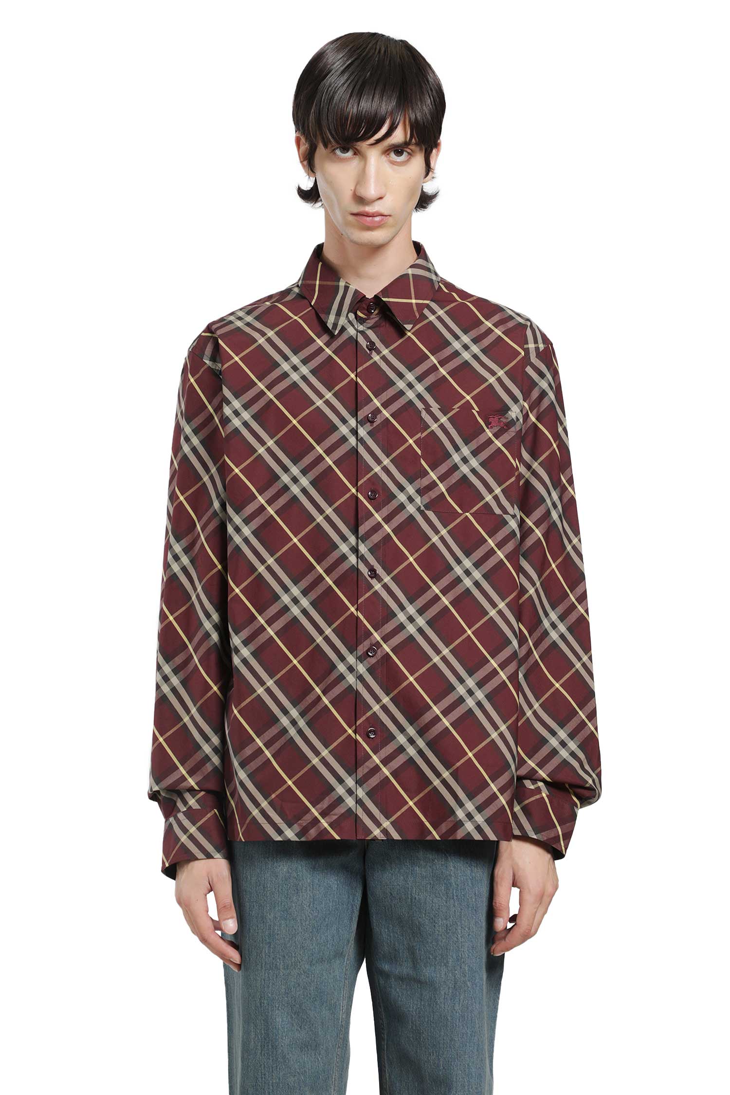 BURBERRY Classic Fit Check Cotton Shirt man