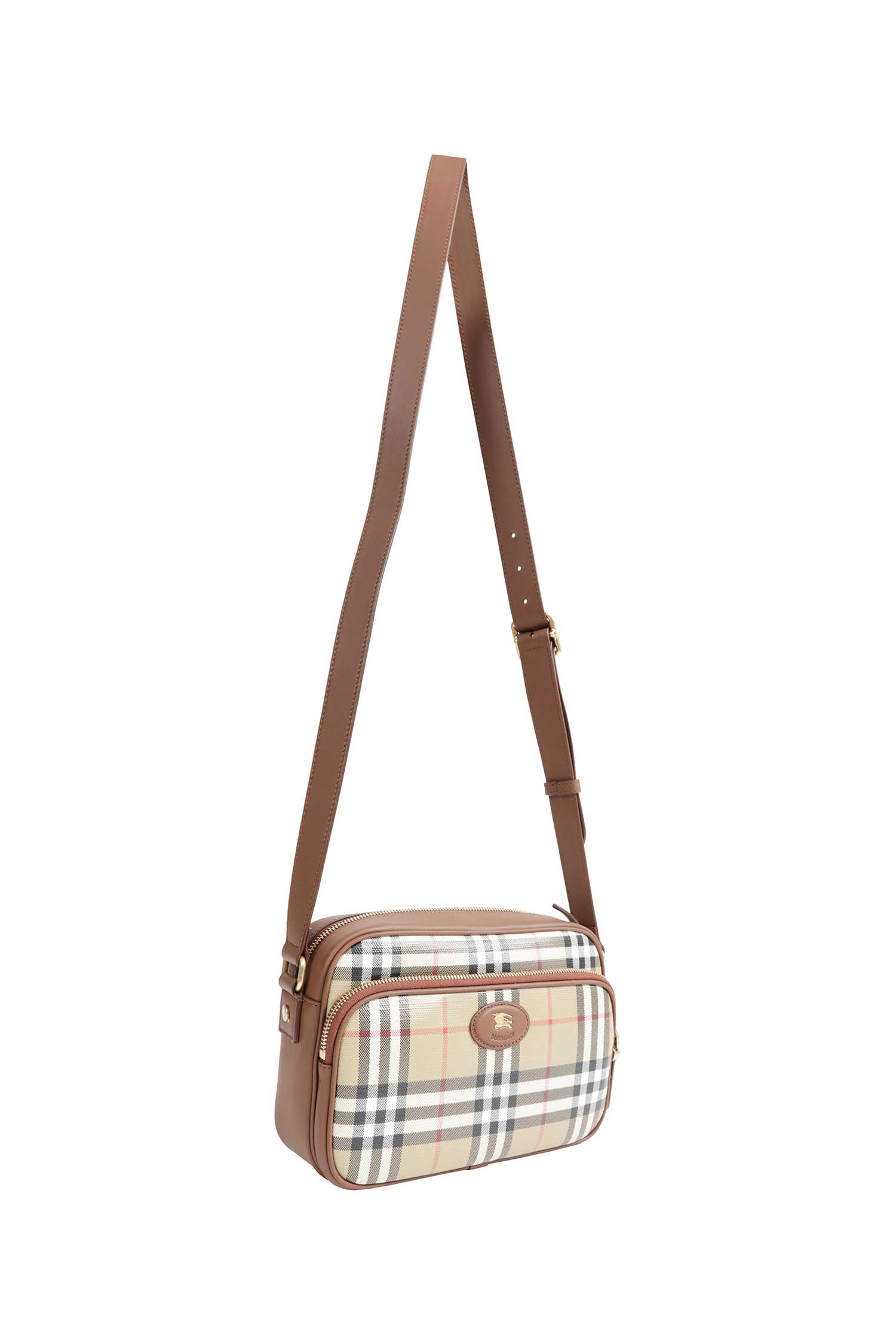 Check Pocket Crossbody Bag