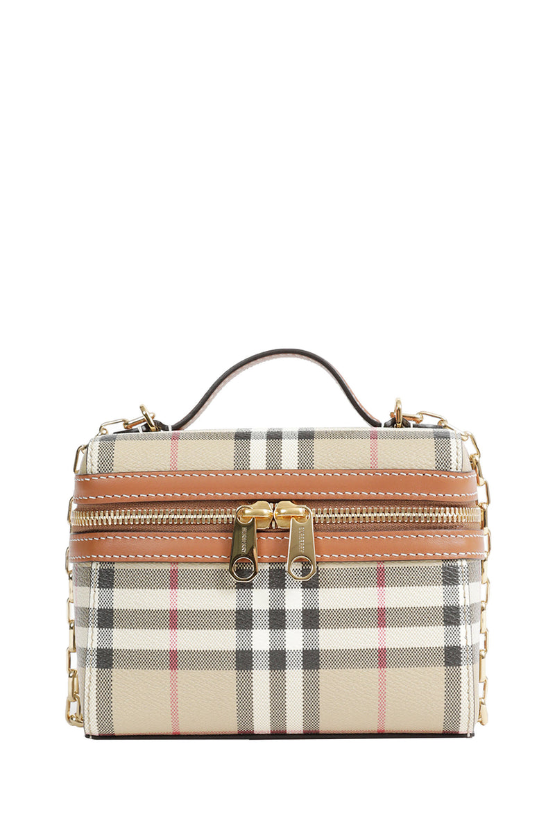 BURBERRY Mini Check Vanity Case woman