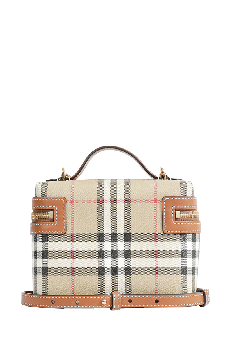 BURBERRY Mini Check Vanity Case woman