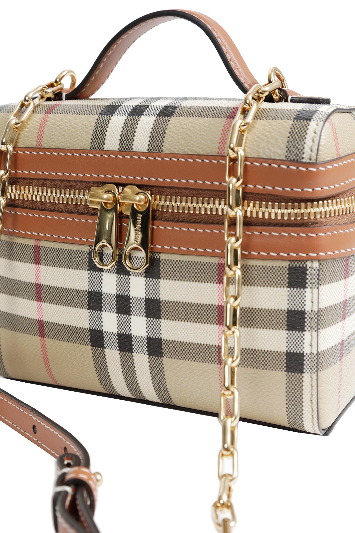 BURBERRY Mini Check Vanity Case woman