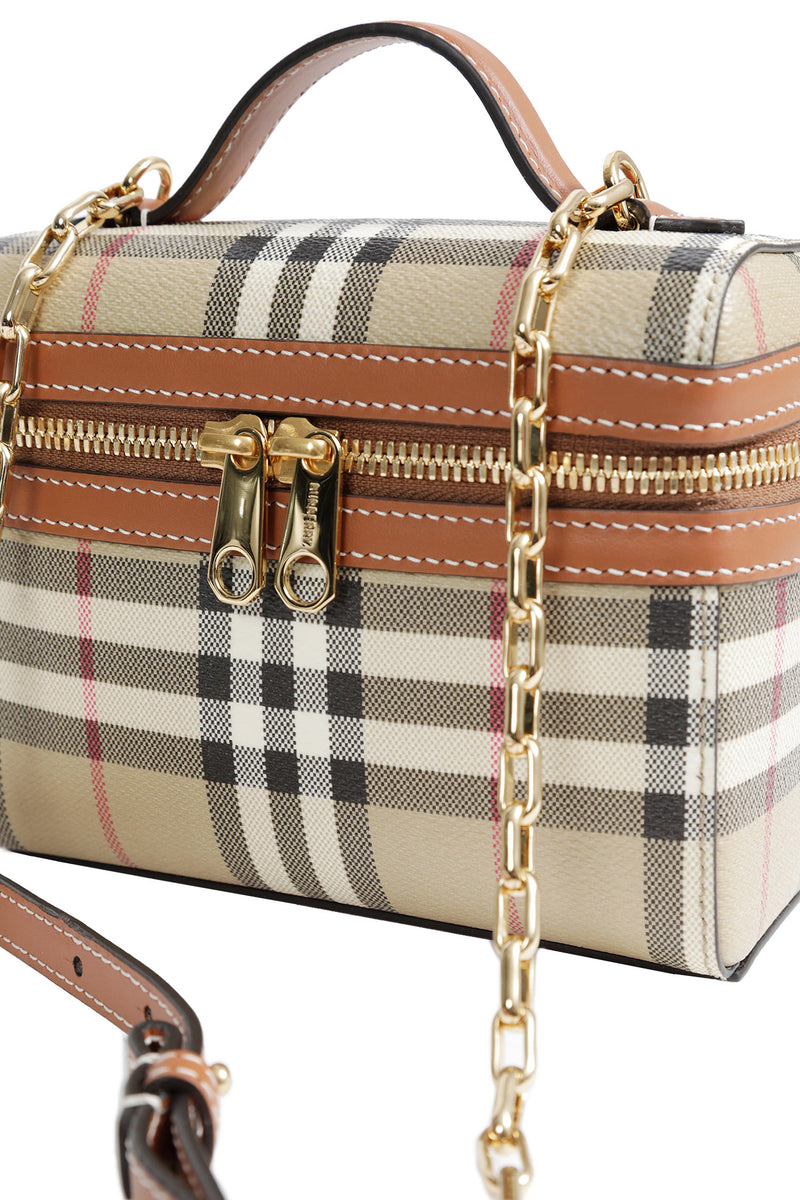 BURBERRY Mini Check Vanity Case woman