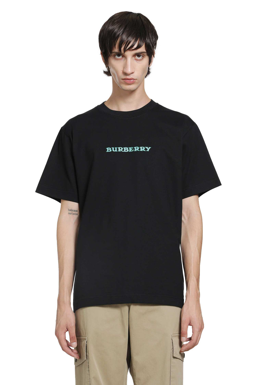 BURBERRY Heritage Logo Cotton T-Shirt man