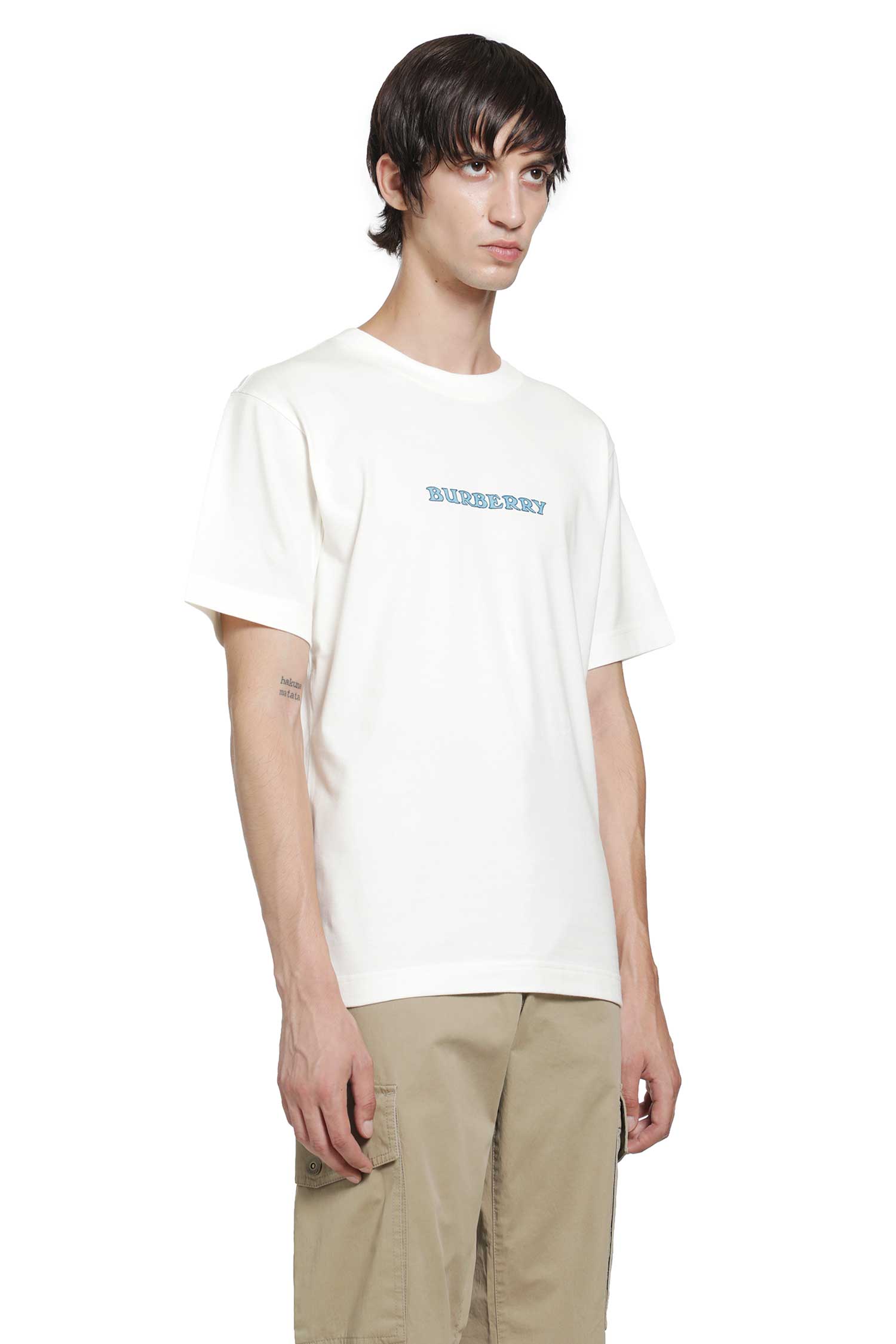 BURBERRY Heritage Logo Cotton T-Shirt man