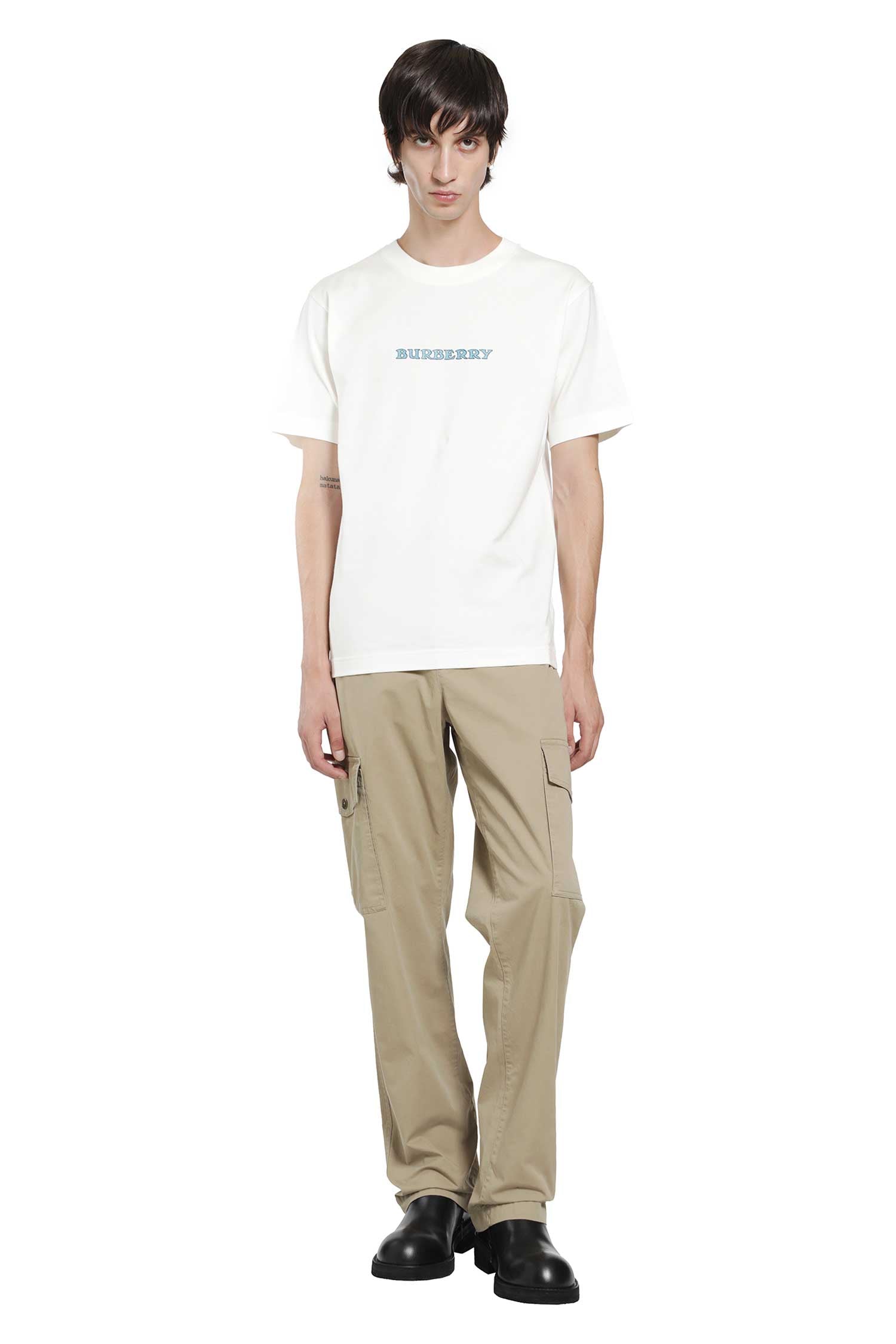 BURBERRY Heritage Logo Cotton T-Shirt man