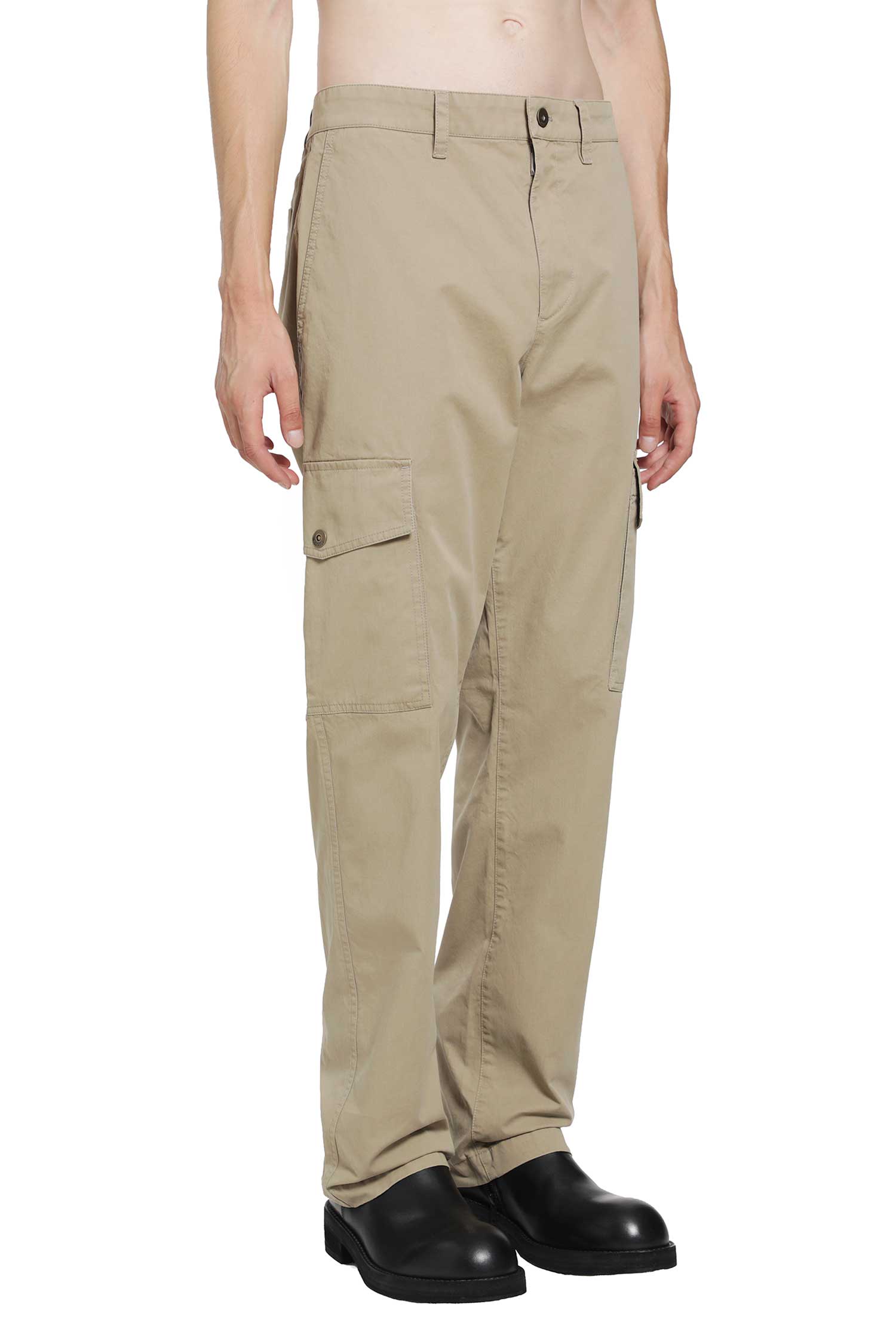 Cotton Twill Cargo Trousers