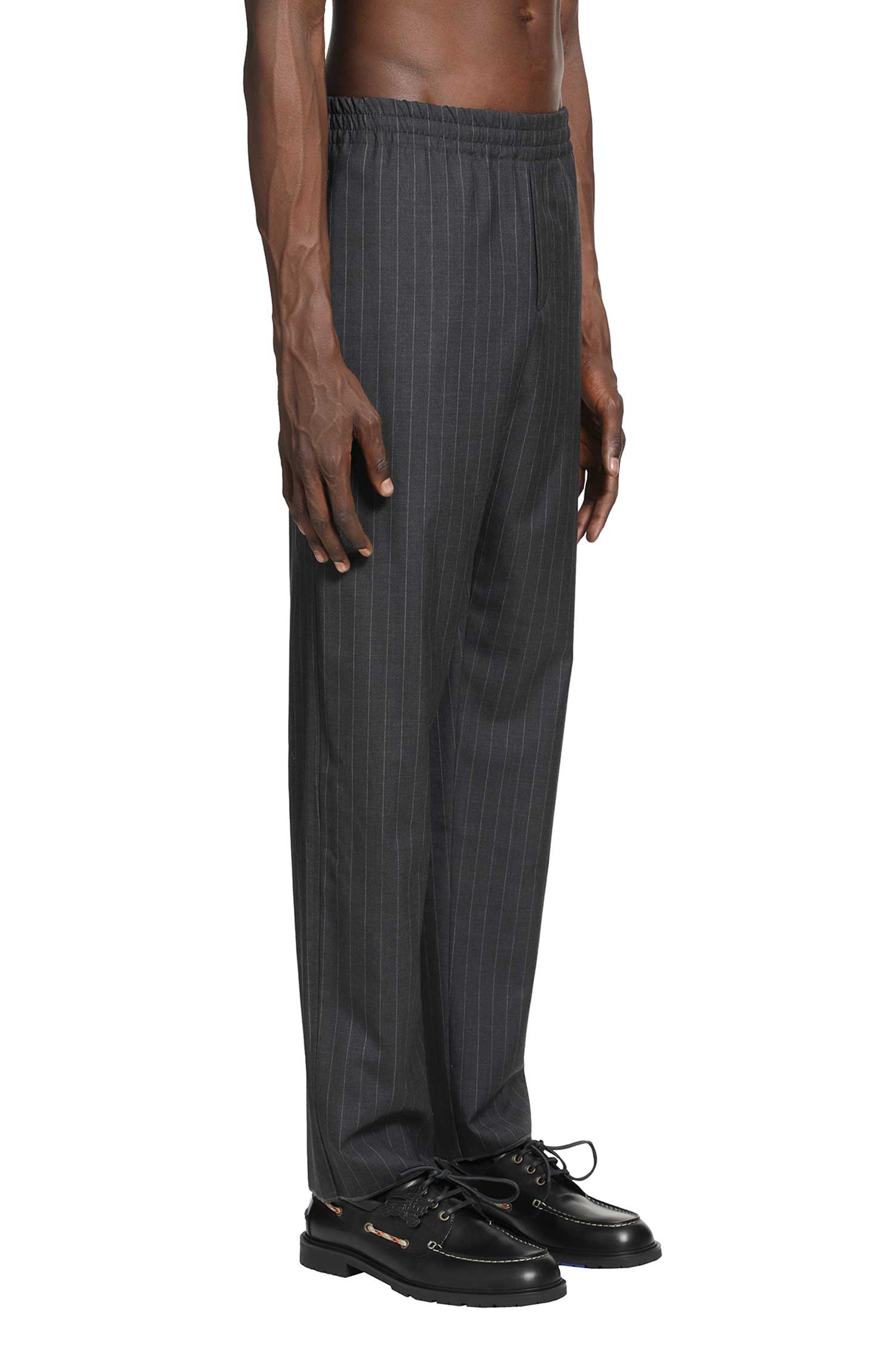 BURBERRY Pinstriped Wool Track Pants man
