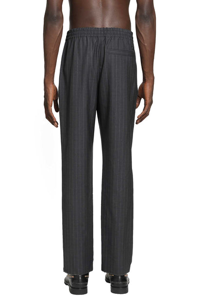 Pinstriped Wool Track Pants