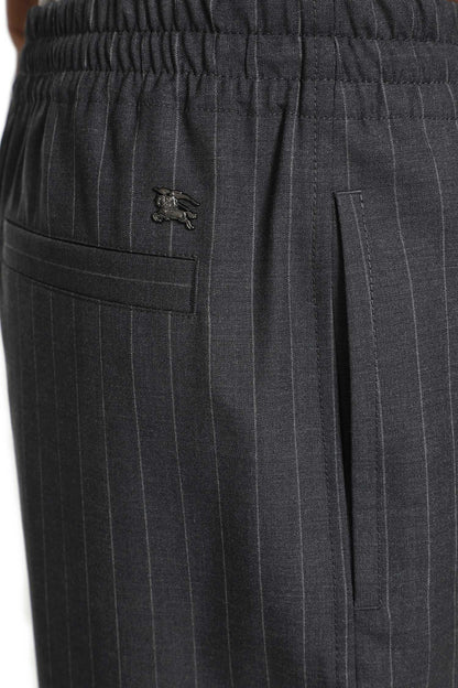 Pinstriped Wool Track Pants