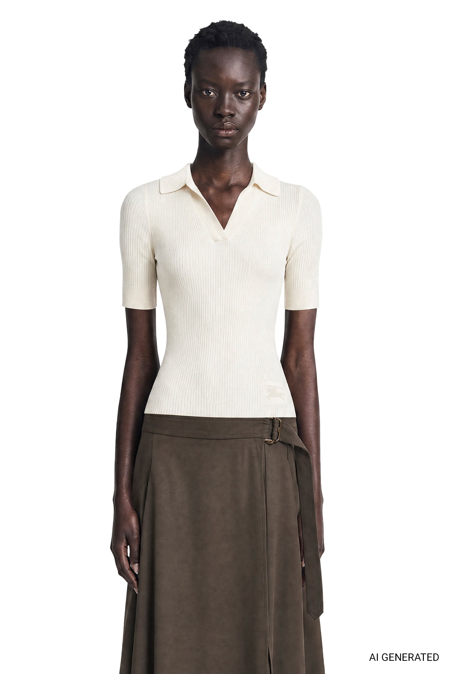 Cashmere Knit Polo