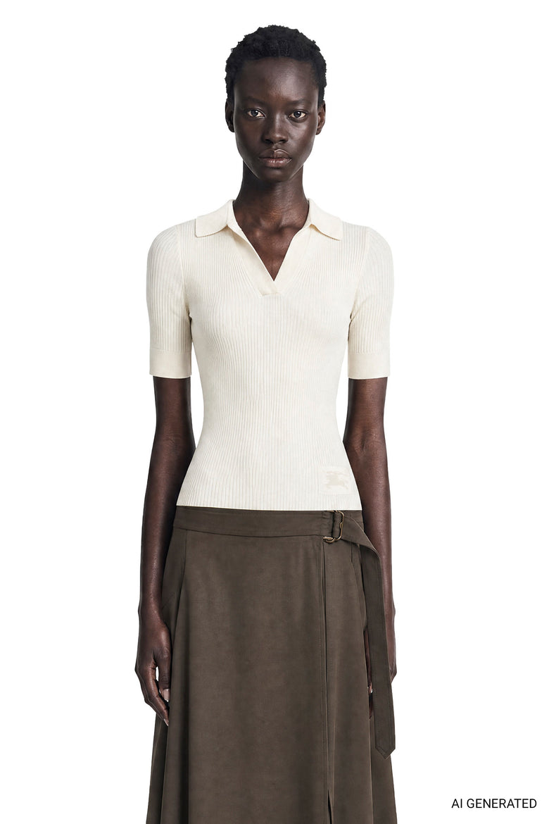 
              BURBERRY Cashmere Knit Polo woman
            