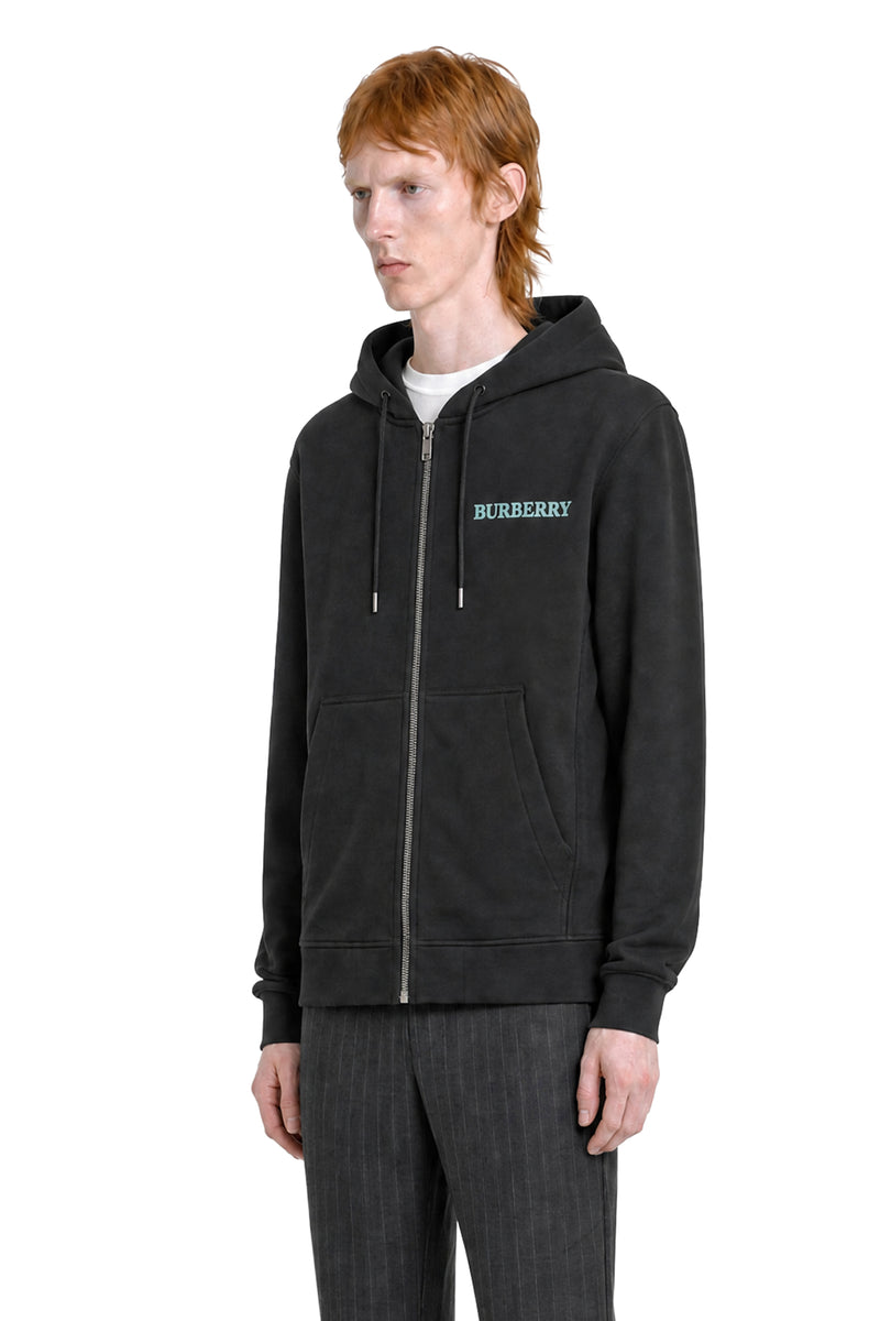 BURBERRY Heritage Logo Zip Hoodie man
