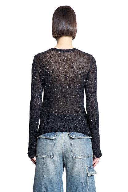 BALENCIAGA WOMAN BLACK KNITWEAR