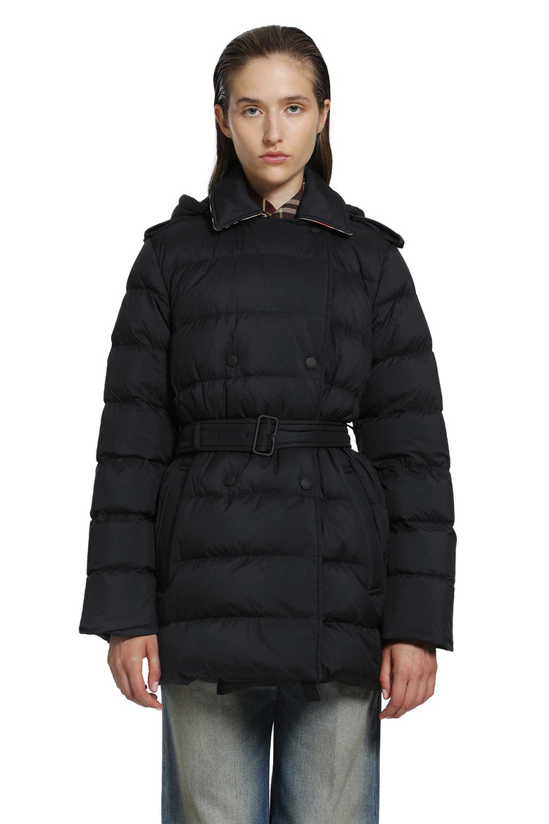 BURBERRY Nylon Hooded Puffer Jacket woman