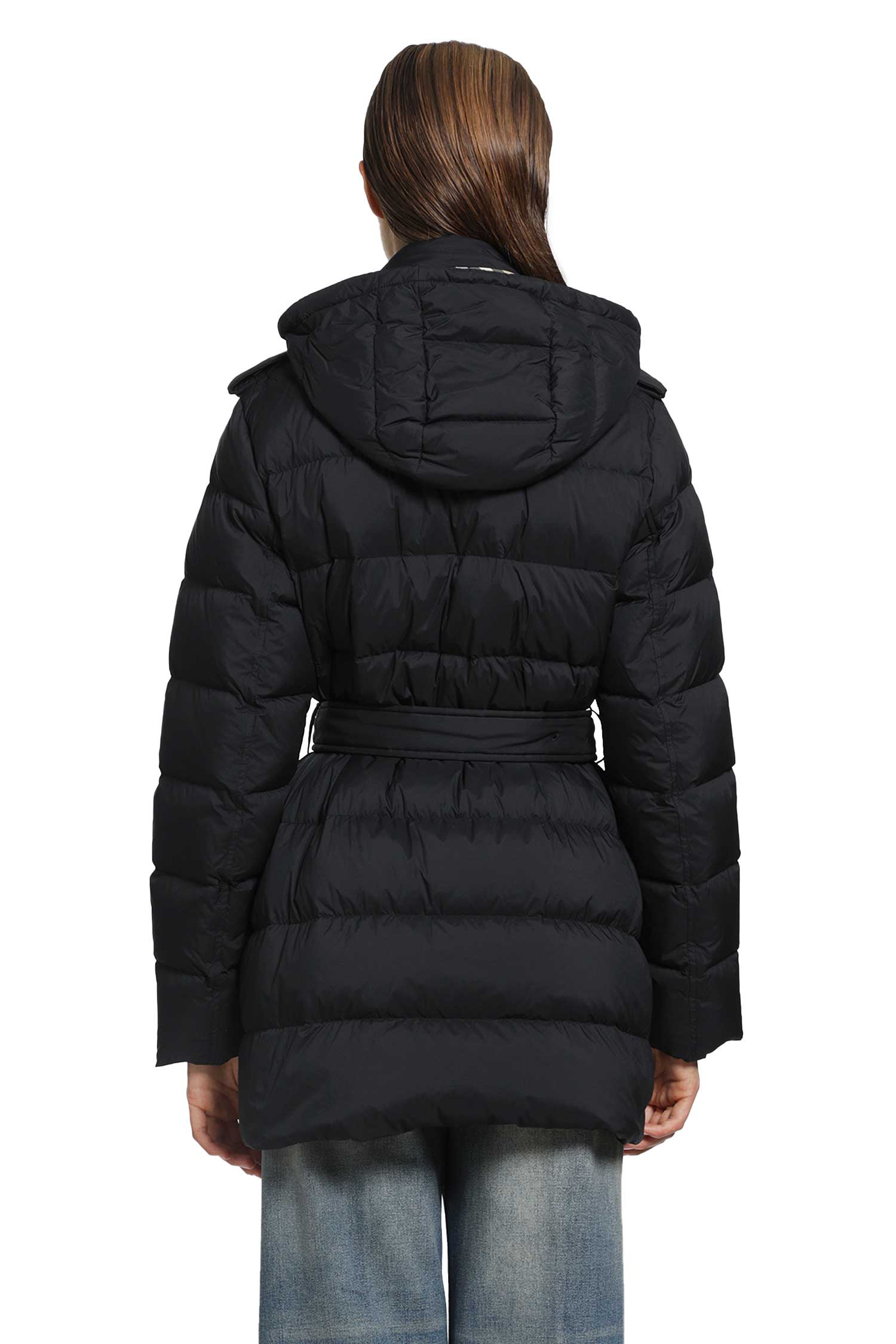 Nylon Hooded Puffer Jacket