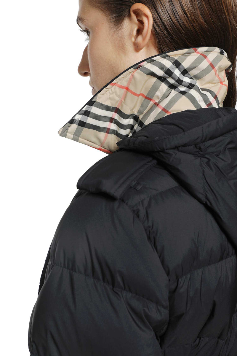 BURBERRY Nylon Hooded Puffer Jacket woman