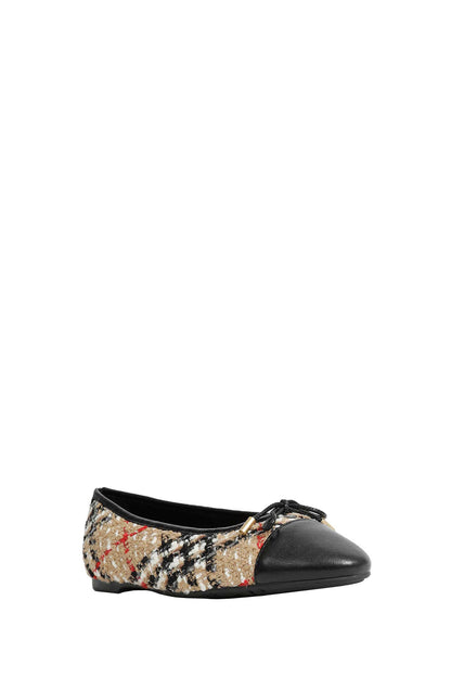 Check Bouclé Highgate Ballerinas