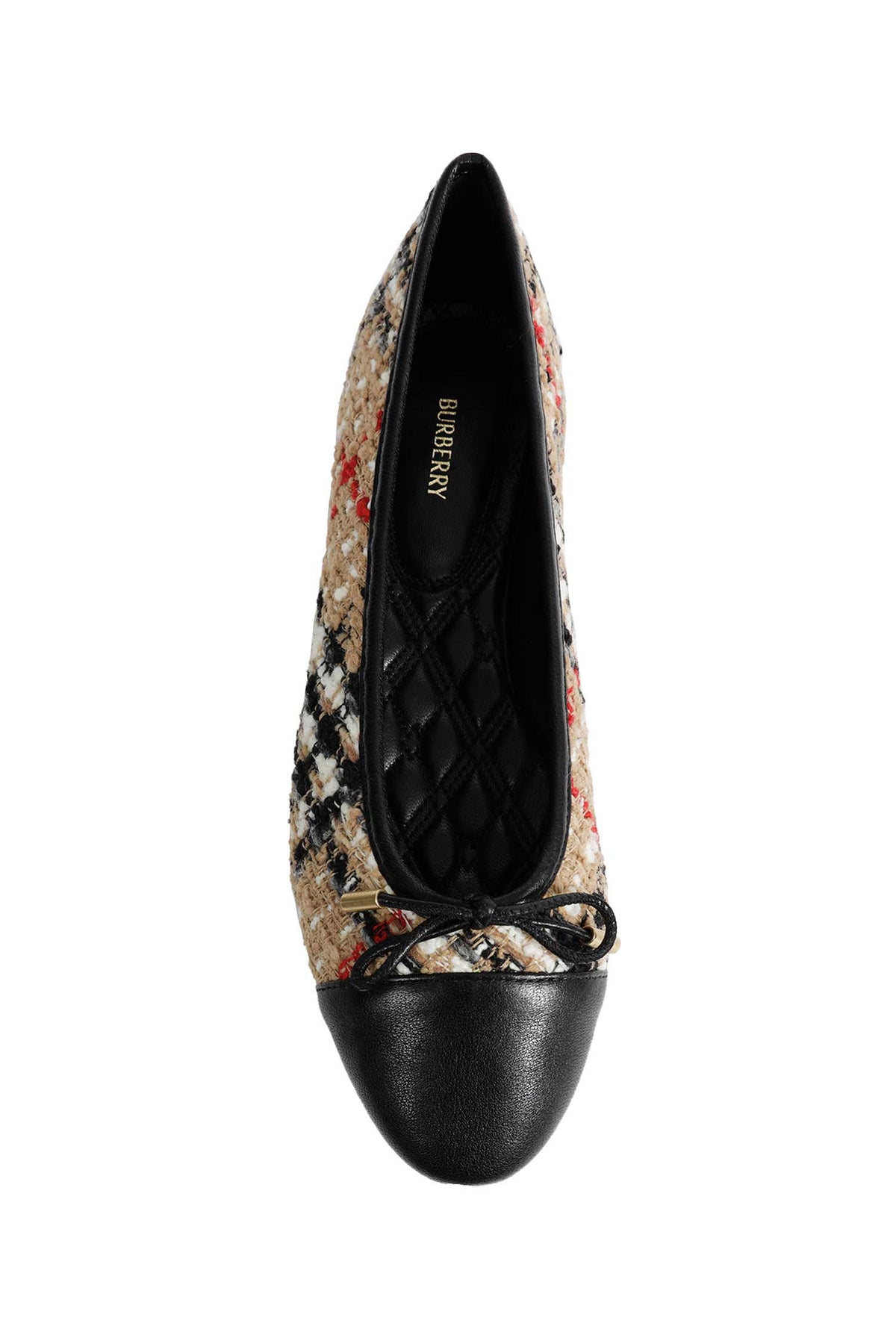 Check Bouclé Highgate Ballerinas