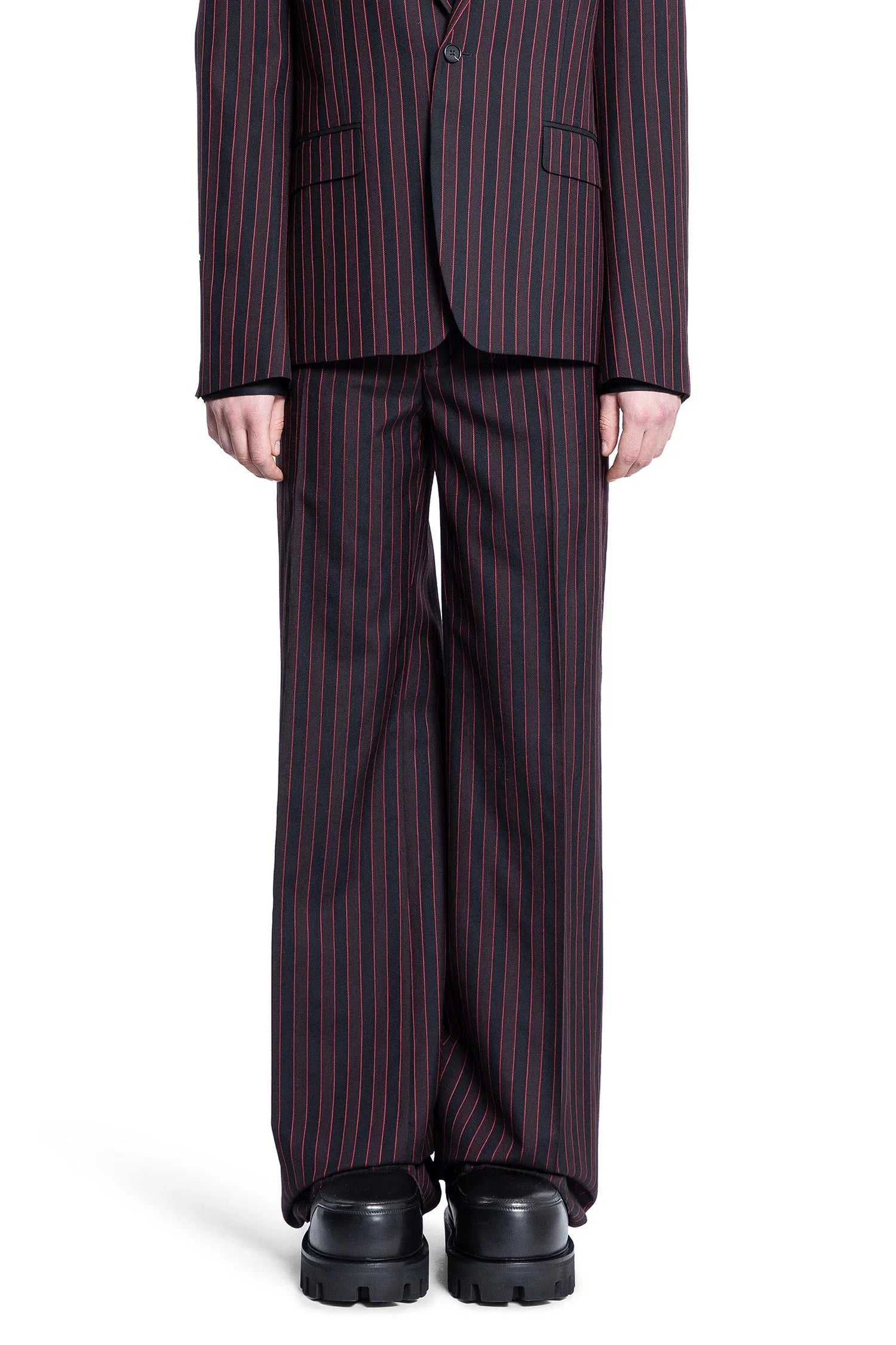 Shadow Stripe Tailored Trousers - Antonioli.eu