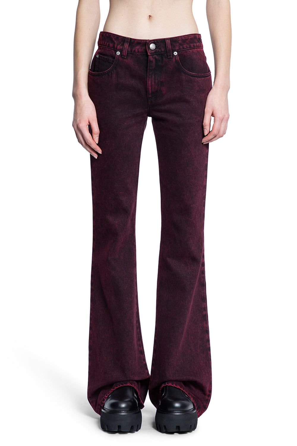 ALEXANDER MCQUEEN WOMAN RED JEANS