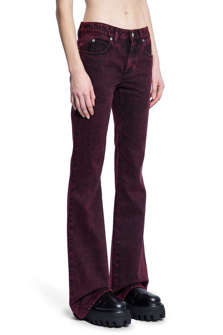 ALEXANDER MCQUEEN WOMAN RED JEANS