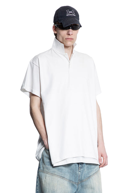 BALENCIAGA MAN WHITE T-SHIRTS & TANK TOPS