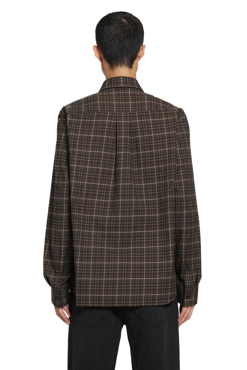 BURBERRY Check Cotton Shirt man